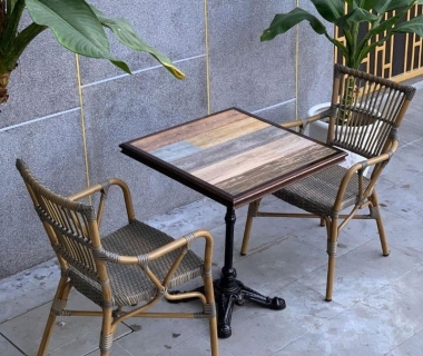 Bàn Ghế Nhựa Giả Mây Quán Cafe: Giá Rẻ, Bền Đẹp